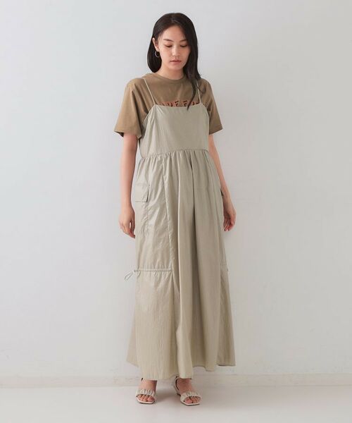 OPAQUE.CLIP / オペーク ドット クリップ ロング・マキシ丈ワンピース | デザインキャミワンピース【洗濯機洗い可】 | 詳細18