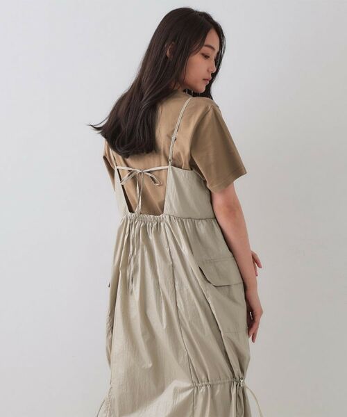 OPAQUE.CLIP / オペーク ドット クリップ ロング・マキシ丈ワンピース | デザインキャミワンピース【洗濯機洗い可】 | 詳細2