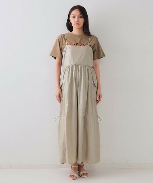 OPAQUE.CLIP / オペーク ドット クリップ ロング・マキシ丈ワンピース | デザインキャミワンピース【洗濯機洗い可】 | 詳細8