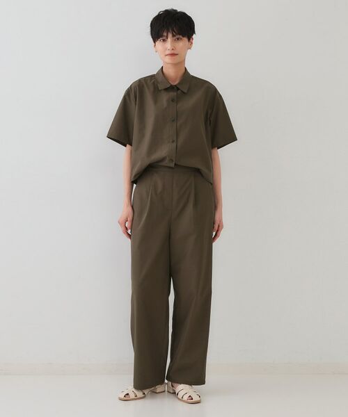 OPAQUE.CLIP / オペーク ドット クリップ サロペット・オールインワン | シャツオールインワン【洗濯機洗い可】 | 詳細8