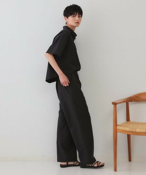 OPAQUE. CLIP/オペーク ドット クリップ シャツオールインワン【洗濯機洗い可】 ブラック(019) 38(M)