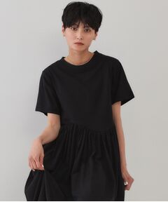 OPAQUE.CLIP / オペーク ドット クリップ ロング・マキシ丈ワンピース | アシメドッキングフレアワンピース【洗濯機洗い可】