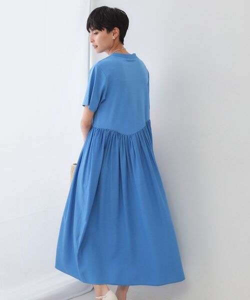 OPAQUE.CLIP / オペーク ドット クリップ ロング・マキシ丈ワンピース | アシメドッキングフレアワンピース【洗濯機洗い可】 | 詳細10