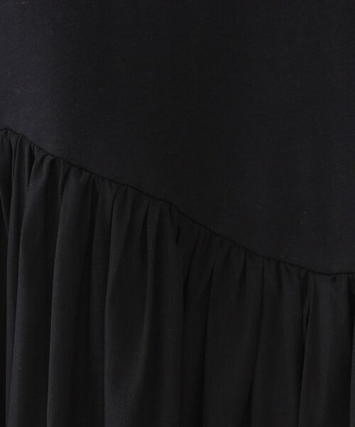 OPAQUE.CLIP / オペーク ドット クリップ ロング・マキシ丈ワンピース | アシメドッキングフレアワンピース【洗濯機洗い可】 | 詳細4