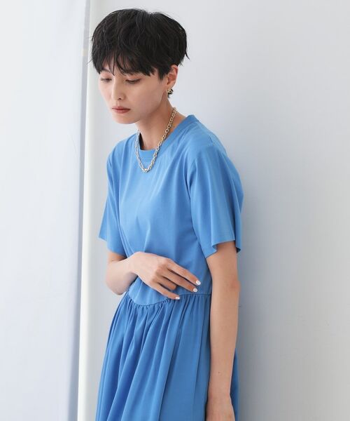 OPAQUE.CLIP / オペーク ドット クリップ ロング・マキシ丈ワンピース | アシメドッキングフレアワンピース【洗濯機洗い可】 | 詳細9