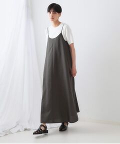 OPAQUE.CLIP / オペーク ドット クリップ ロング・マキシ丈ワンピース | リネンライクキャミワンピース【洗濯機洗い可】