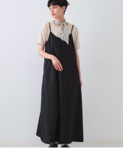 OPAQUE.CLIP / オペーク ドット クリップ ロング・マキシ丈ワンピース | リネンライクキャミワンピース【洗濯機洗い可】