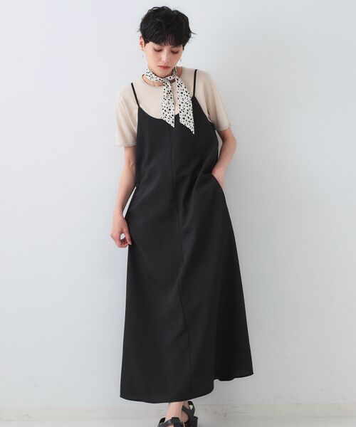 OPAQUE.CLIP / オペーク ドット クリップ ロング・マキシ丈ワンピース | リネンライクキャミワンピース【洗濯機洗い可】 | 詳細7