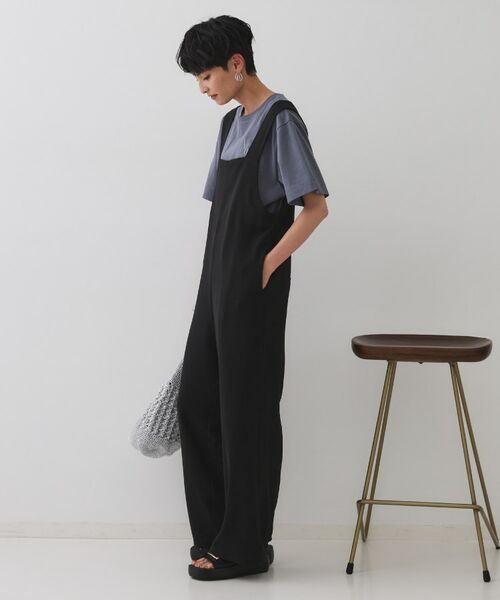 OPAQUE.CLIP / オペーク ドット クリップ サロペット・オールインワン | イージーサロペット【洗濯機洗い可】 | 詳細3