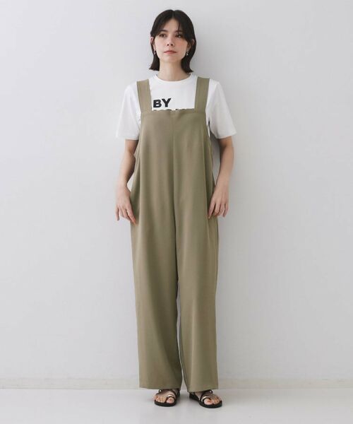 OPAQUE.CLIP / オペーク ドット クリップ サロペット・オールインワン | イージーサロペット【洗濯機洗い可】 | 詳細9