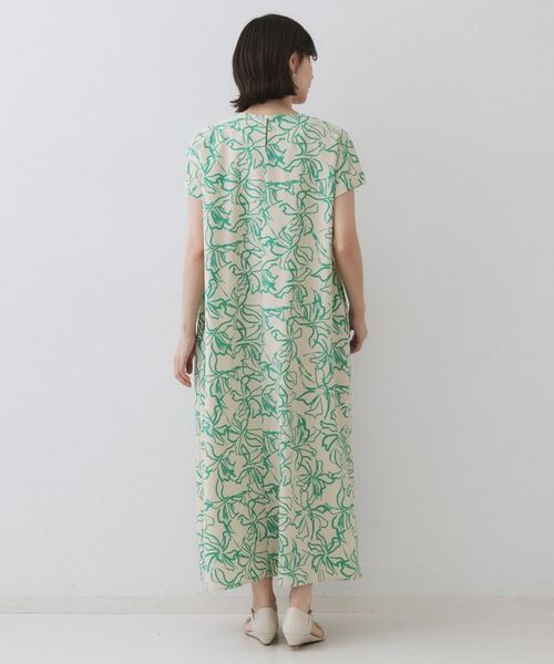 OPAQUE.CLIP / オペーク ドット クリップ ロング・マキシ丈ワンピース | 手書き風プリントワンピース【洗濯機洗い可】 | 詳細11