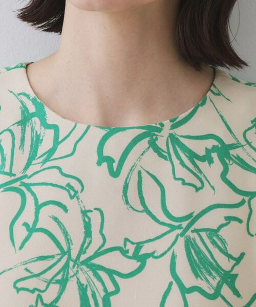 OPAQUE.CLIP / オペーク ドット クリップ ロング・マキシ丈ワンピース | 手書き風プリントワンピース【洗濯機洗い可】 | 詳細12