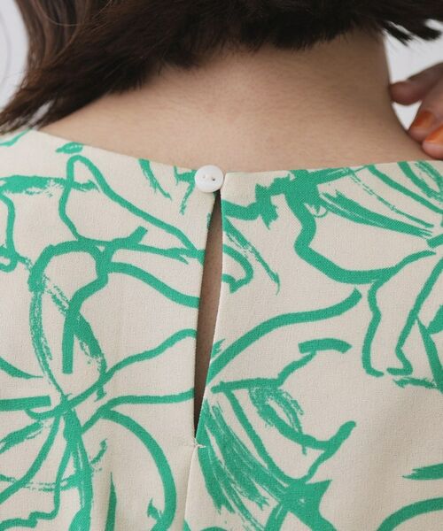 OPAQUE.CLIP / オペーク ドット クリップ ロング・マキシ丈ワンピース | 手書き風プリントワンピース【洗濯機洗い可】 | 詳細13