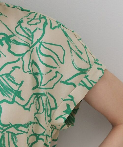 OPAQUE.CLIP / オペーク ドット クリップ ロング・マキシ丈ワンピース | 手書き風プリントワンピース【洗濯機洗い可】 | 詳細14