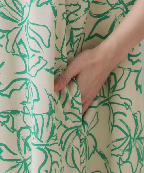 OPAQUE.CLIP / オペーク ドット クリップ ロング・マキシ丈ワンピース | 手書き風プリントワンピース【洗濯機洗い可】 | 詳細15