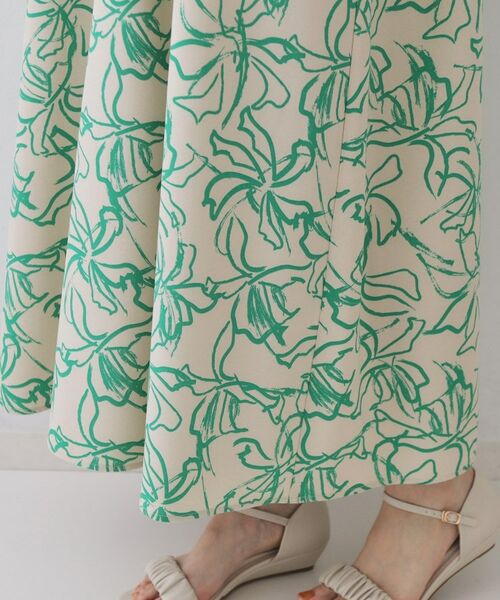 OPAQUE.CLIP / オペーク ドット クリップ ロング・マキシ丈ワンピース | 手書き風プリントワンピース【洗濯機洗い可】 | 詳細16