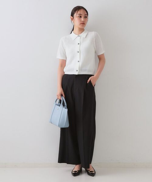 OPAQUE.CLIP / オペーク ドット クリップ パンツ | ストレッチデザインワイドパンツ/セットアップ対応可【UV/接触冷感/洗濯機洗い可/抗ピル】 | 詳細1