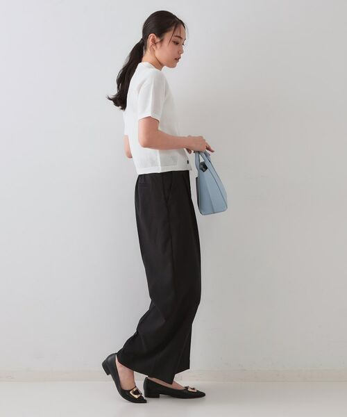 OPAQUE.CLIP / オペーク ドット クリップ パンツ | ストレッチデザインワイドパンツ/セットアップ対応可【UV/接触冷感/洗濯機洗い可/抗ピル】 | 詳細2