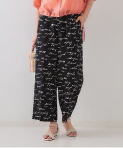 OPAQUE.CLIP / オペーク ドット クリップ パンツ | レタープリントイージーワイドパンツ【洗濯機洗い可】