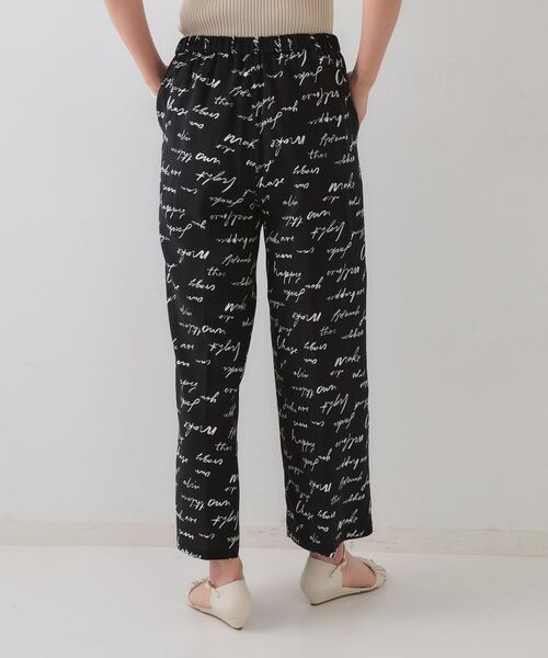 OPAQUE.CLIP / オペーク ドット クリップ パンツ | レタープリントイージーワイドパンツ【洗濯機洗い可】 | 詳細10