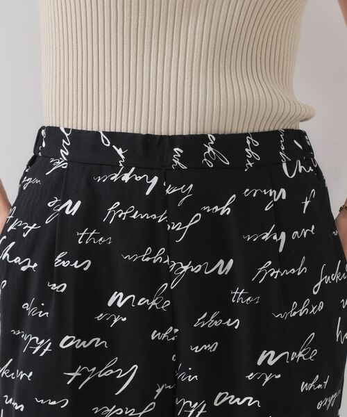 OPAQUE.CLIP / オペーク ドット クリップ パンツ | レタープリントイージーワイドパンツ【洗濯機洗い可】 | 詳細11