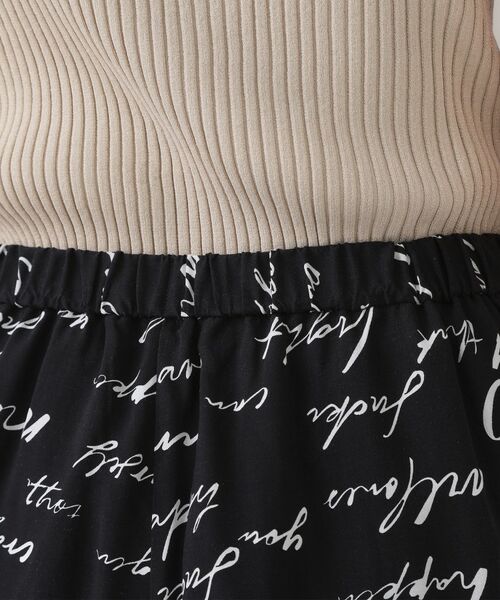 OPAQUE.CLIP / オペーク ドット クリップ パンツ | レタープリントイージーワイドパンツ【洗濯機洗い可】 | 詳細12