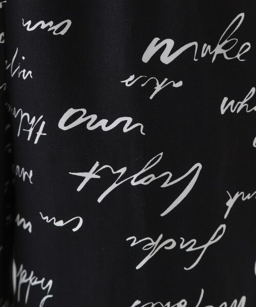 OPAQUE.CLIP / オペーク ドット クリップ パンツ | レタープリントイージーワイドパンツ【洗濯機洗い可】 | 詳細7