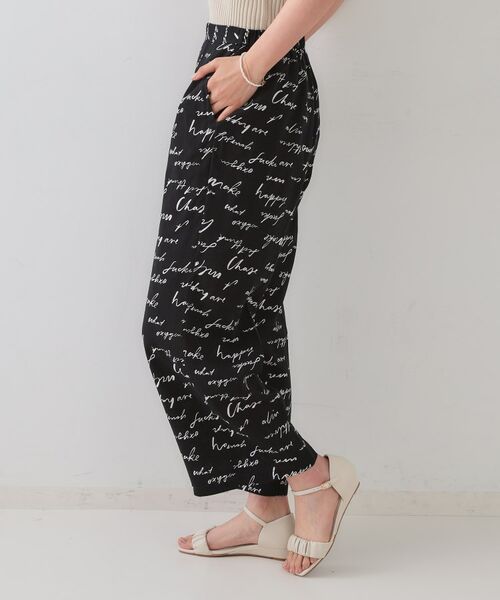 OPAQUE.CLIP / オペーク ドット クリップ パンツ | レタープリントイージーワイドパンツ【洗濯機洗い可】 | 詳細9