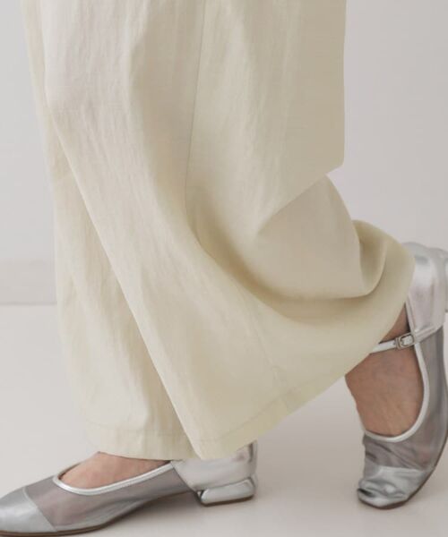 OPAQUE.CLIP / オペーク ドット クリップ パンツ | ナイロン混イージーワイドパンツ【洗濯機洗い可】 | 詳細14