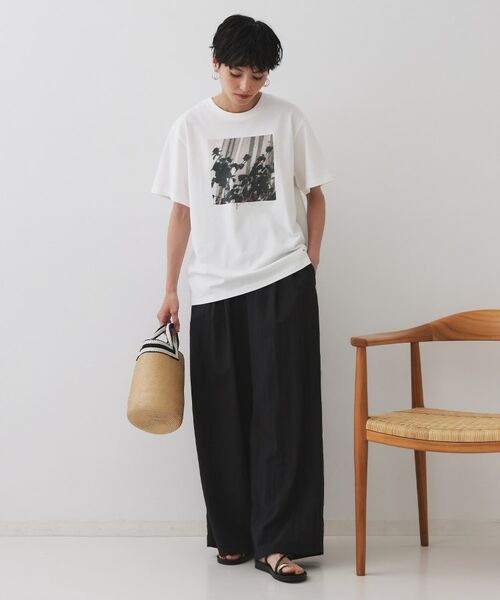 OPAQUE.CLIP / オペーク ドット クリップ パンツ | ナイロン混イージーワイドパンツ【洗濯機洗い可】 | 詳細2