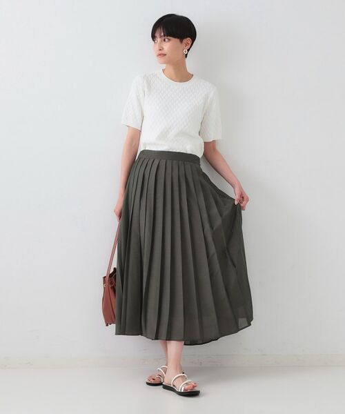 OPAQUE.CLIP / オペーク ドット クリップ スカート | シアープリーツスカート【洗濯機洗い可】 | 詳細2