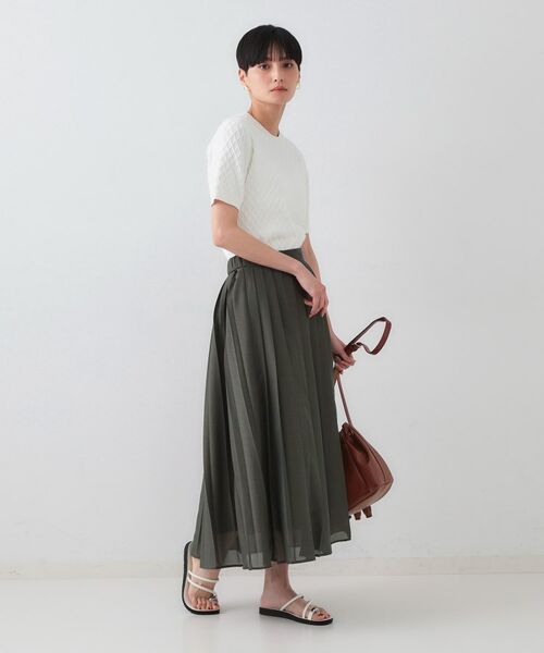 OPAQUE.CLIP / オペーク ドット クリップ スカート | シアープリーツスカート【洗濯機洗い可】 | 詳細3