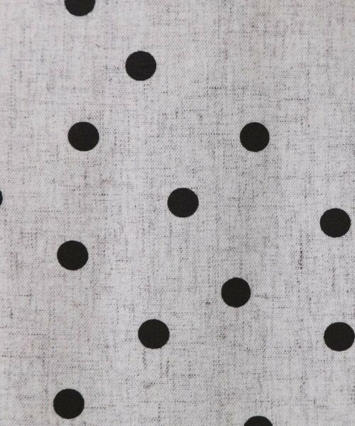 OPAQUE.CLIP / オペーク ドット クリップ ロング・マキシ丈スカート | 麻混ドットプリントナロースカート【洗濯機洗い可】 | 詳細4