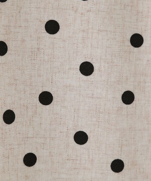 OPAQUE.CLIP / オペーク ドット クリップ ロング・マキシ丈スカート | 麻混ドットプリントナロースカート【洗濯機洗い可】 | 詳細8