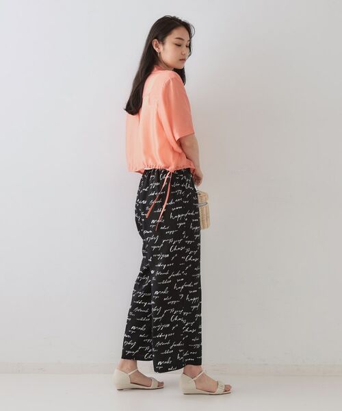 OPAQUE.CLIP / オペーク ドット クリップ シャツ・ブラウス | 裾ドロストシアーショートシャツ【洗濯機洗い可】 | 詳細11