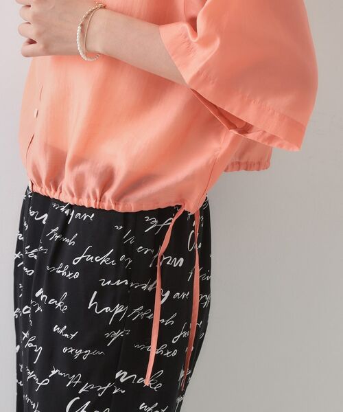 OPAQUE.CLIP / オペーク ドット クリップ シャツ・ブラウス | 裾ドロストシアーショートシャツ【洗濯機洗い可】 | 詳細18