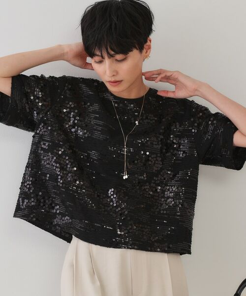 OPAQUE.CLIP / オペーク ドット クリップ シャツ・ブラウス | スパンコールブラウス【洗える】 | 詳細1