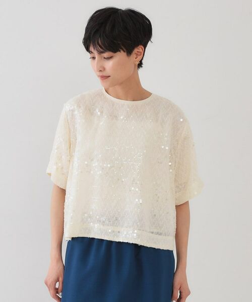 OPAQUE.CLIP / オペーク ドット クリップ シャツ・ブラウス | スパンコールブラウス【洗える】 | 詳細9