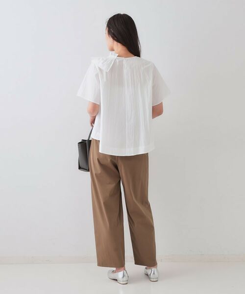 OPAQUE.CLIP / オペーク ドット クリップ シャツ・ブラウス | アシンメトリーフリルブラウス【洗濯機洗い可】 | 詳細11