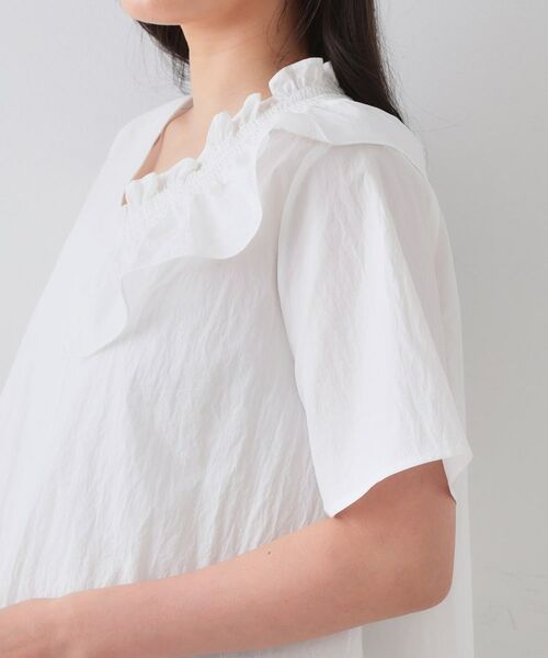 OPAQUE.CLIP / オペーク ドット クリップ シャツ・ブラウス | アシンメトリーフリルブラウス【洗濯機洗い可】 | 詳細18