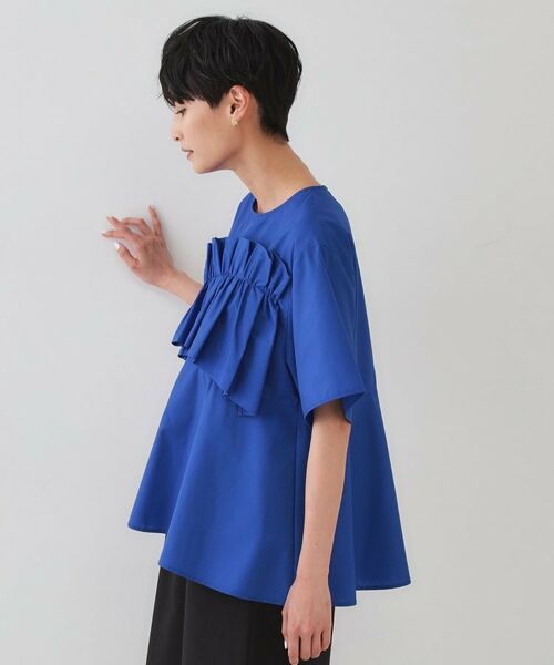 OPAQUE.CLIP / オペーク ドット クリップ シャツ・ブラウス | フリルデザインペプラムブラウス【洗濯機洗い可】 | 詳細14