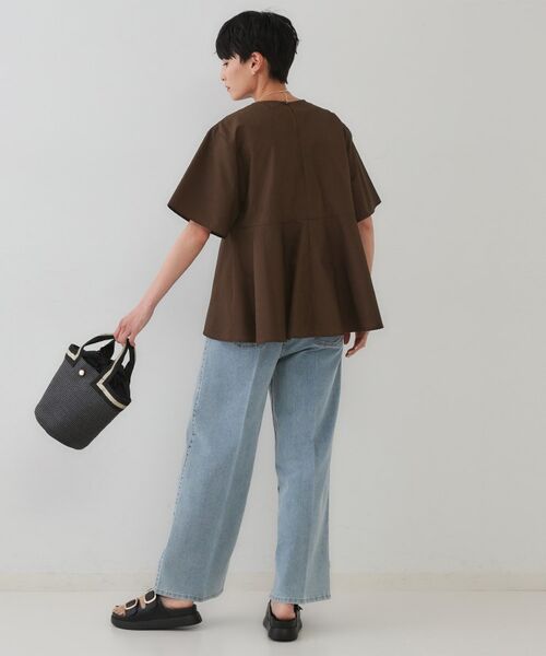 OPAQUE.CLIP / オペーク ドット クリップ シャツ・ブラウス | フリルデザインペプラムブラウス【洗濯機洗い可】 | 詳細6