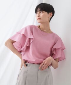 OPAQUE.CLIP / オペーク ドット クリップ シャツ・ブラウス | フリルスリーブブラウス【洗濯機洗い可】