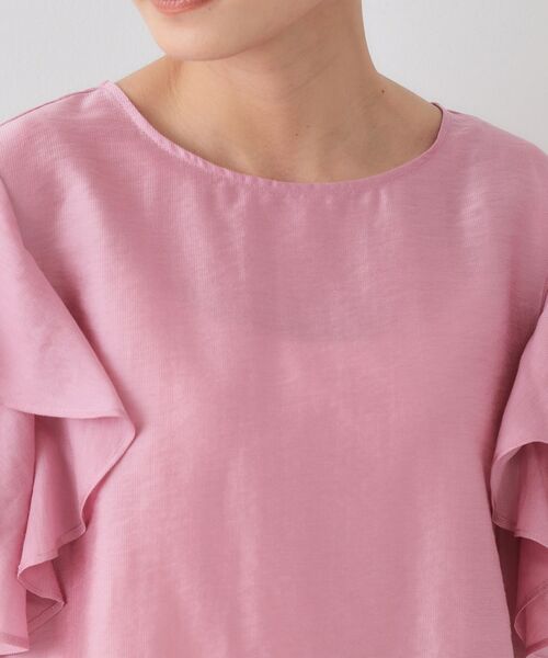 OPAQUE.CLIP / オペーク ドット クリップ シャツ・ブラウス | フリルスリーブブラウス【洗濯機洗い可】 | 詳細16