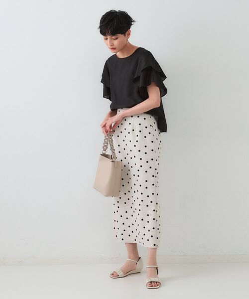 OPAQUE.CLIP / オペーク ドット クリップ シャツ・ブラウス | フリルスリーブブラウス【洗濯機洗い可】 | 詳細2