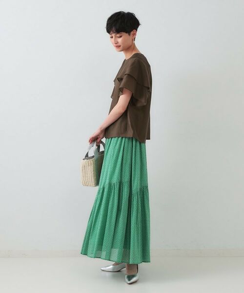 OPAQUE.CLIP / オペーク ドット クリップ シャツ・ブラウス | フリルスリーブブラウス【洗濯機洗い可】 | 詳細6