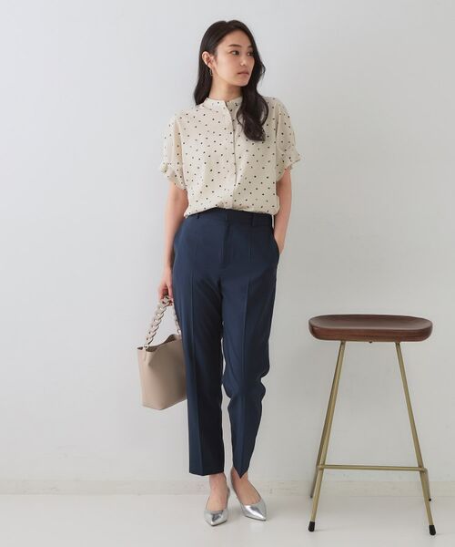 OPAQUE.CLIP / オペーク ドット クリップ シャツ・ブラウス | 幾何柄アソート タックドルマンスリーブブラウス【洗濯機洗い可】 | 詳細14