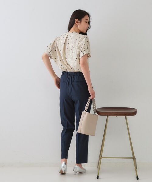 OPAQUE.CLIP / オペーク ドット クリップ シャツ・ブラウス | 幾何柄アソート タックドルマンスリーブブラウス【洗濯機洗い可】 | 詳細15