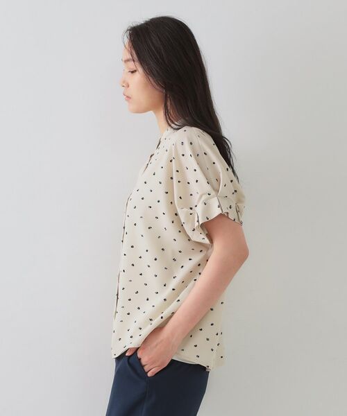 OPAQUE.CLIP / オペーク ドット クリップ シャツ・ブラウス | 幾何柄アソート タックドルマンスリーブブラウス【洗濯機洗い可】 | 詳細18