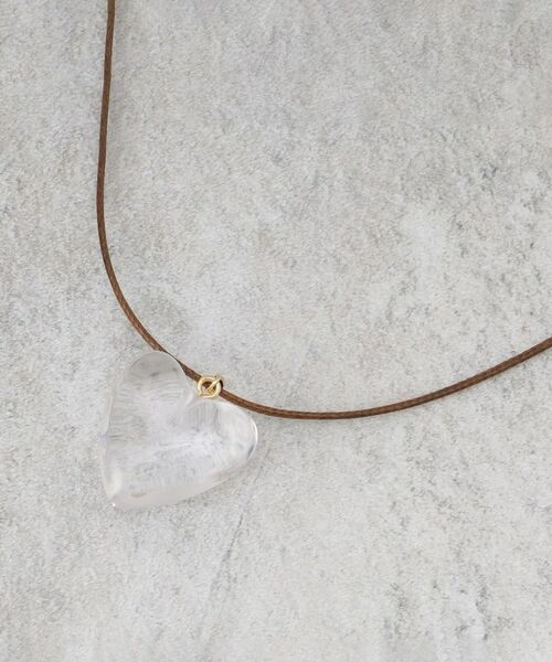 OPAQUE.CLIP / オペーク ドット クリップ ネックレス・ペンダント・チョーカー | ハートモチーフコードチョーカーネックレス | 詳細1